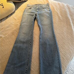 Veronica Beard Cameron Raw Hem Bootcut Jeans